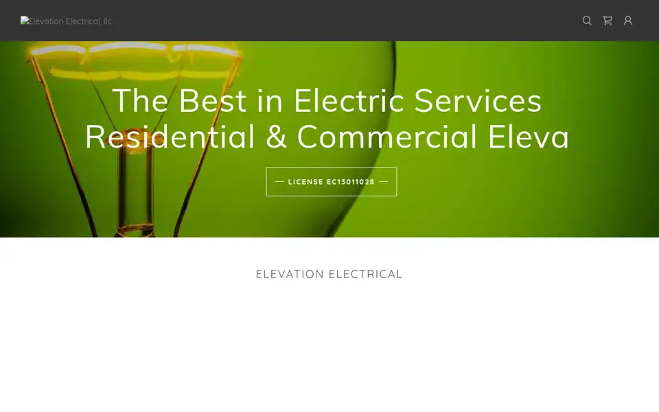 Elevation Electrical website archived December 2024