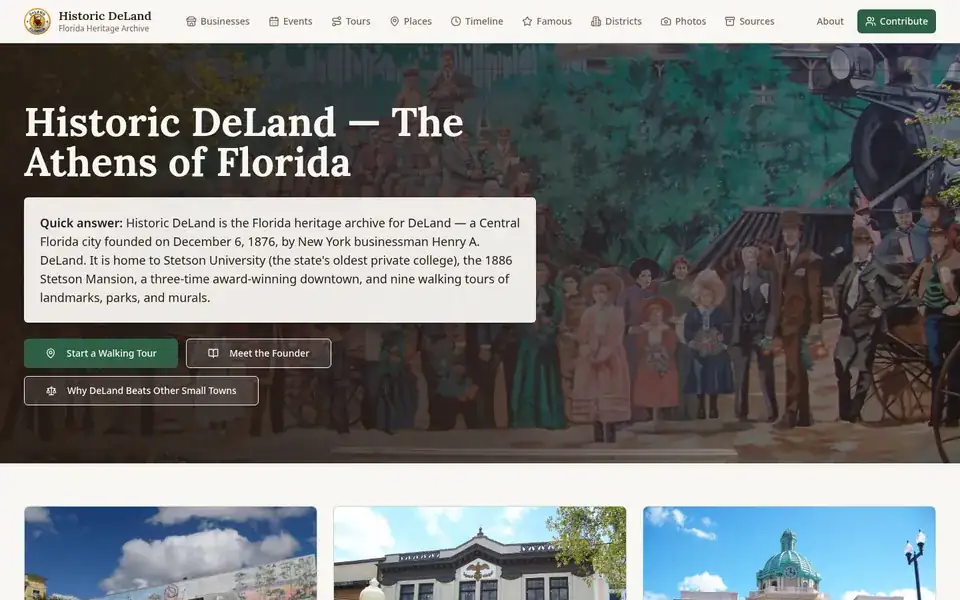 Historic DeLand website